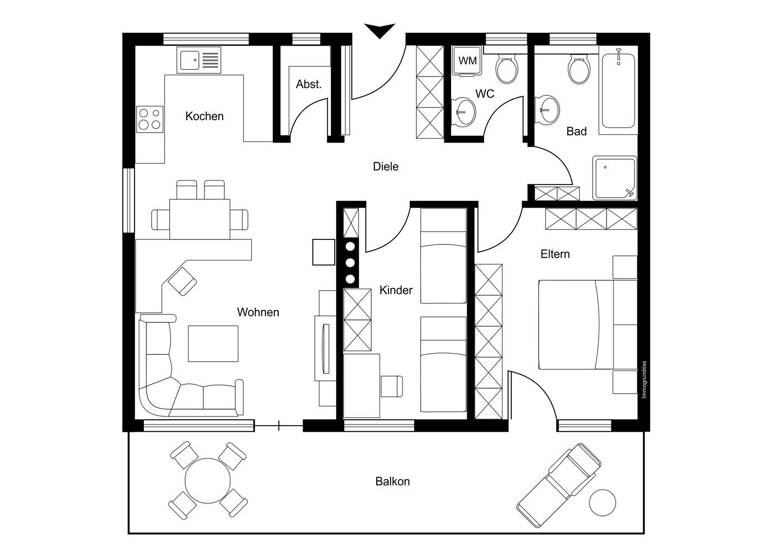 Wohnung zum Kauf 435.000 € 3 Zimmer 69,5 m² Rhätikonstraße 1 Bludenz 6700