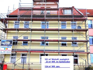 Wohnung zur Miete 1.100 € 5 Zimmer 124 m² 3. Geschoss frei ab sofort Heidenstr. 9 Vogelviertel Neubrandenburg 17034