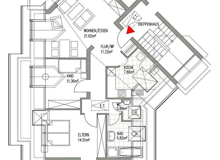 Wohnung zur Miete 1.037 € 3 Zimmer 79,8 m² 2. Geschoss frei ab 01.06.2026 Schwalbenbogen 12 Markkleeberg 04416