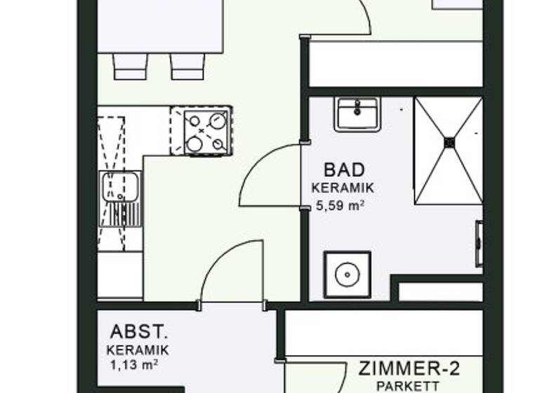 Wohnung zur Miete - Erstbezug 618 € 3 Zimmer 55 m² 4. Geschoss frei ab sofort Fröhlichgasse 23-35 Jakomini Graz 8010