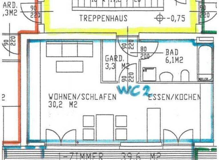 Wohnung zur Miete 890 € 2 Zimmer 39,7 m² EG frei ab 01.05.2026 Grünau 9 Dornbirn 6850