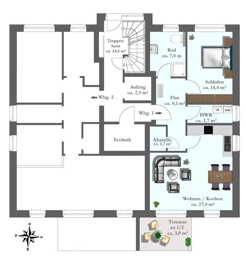 Wohnung zum Kauf 335.000 € 2 Zimmer 66 m²<br/>Wohnfläche Bad Zwischenahn Bad Zwischenahn 26160