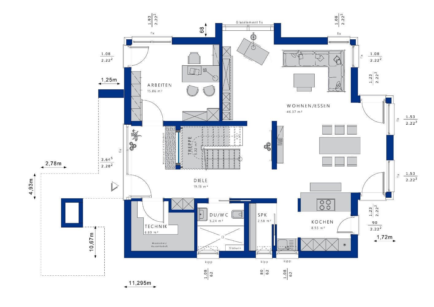 Einfamilienhaus zum Kauf provisionsfrei 816.489 € 5 Zimmer 210,7 m²<br/>Wohnfläche 717 m²<br/>Grundstück Hermeskeil Hermeskeil 54411