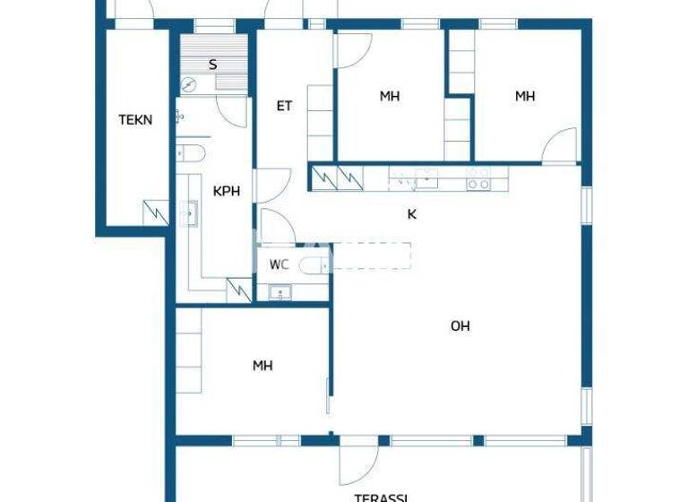 Doppelhaushälfte zum Kauf 384.000 € 4 Zimmer 90 m² 2.406 m² Grundstück Vesikkotie 12 Vantaa 01450