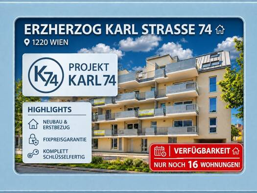 Wohnung zum Kauf 447.000 € 3 Zimmer 75,8 m² Erzherzog Karl Strasse 74 Wien 1220