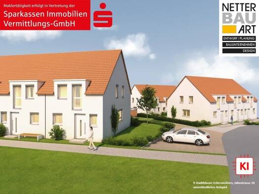 Reihenendhaus zum Kauf provisionsfrei 560.400 € 4 Zimmer 97,3 m² 339 m² Grundstück Eckersmühlen Roth 91154