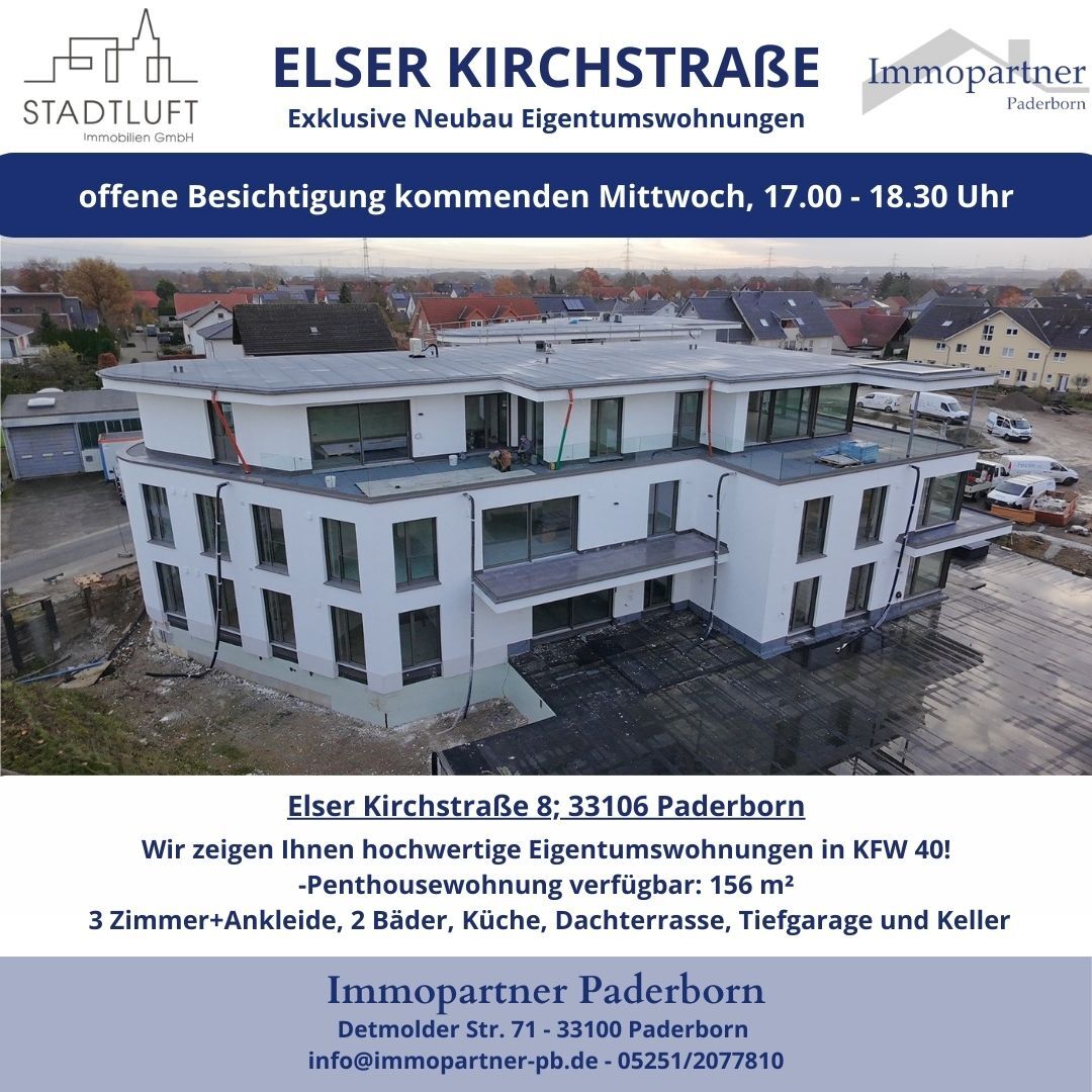 Wohnung zum Kauf provisionsfrei 435.900 € 3 Zimmer 92,7 m²<br/>Wohnfläche EG<br/>Geschoss Elser Kirchstraße 10a Elsen Paderborn 33106