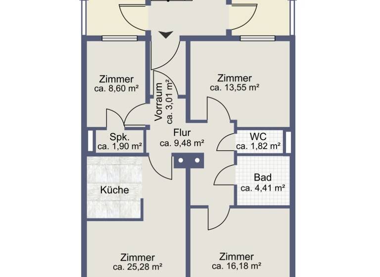 Wohnung zum Kauf 153.000 € 4 Zimmer 84,1 m² Wildon 8410