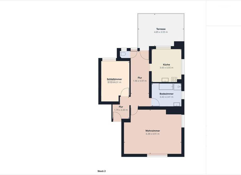 Wohnung zum Kauf 199.000 € 2,5 Zimmer 93 m² 2. Geschoss Wangen 73117