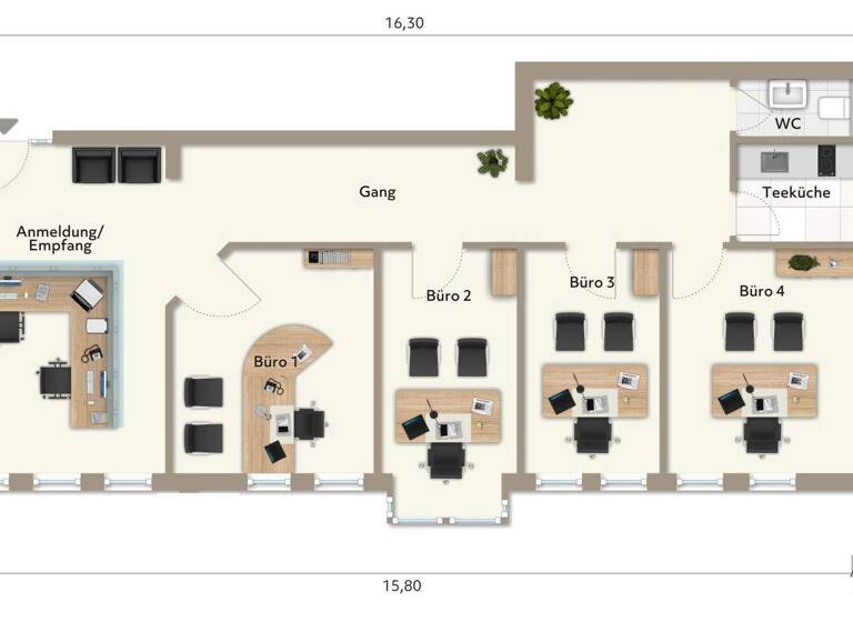 Bürofläche zum Kauf provisionsfrei 349.000 € 4 Zimmer 98 m² Bürofläche West Ludwigsburg 71636