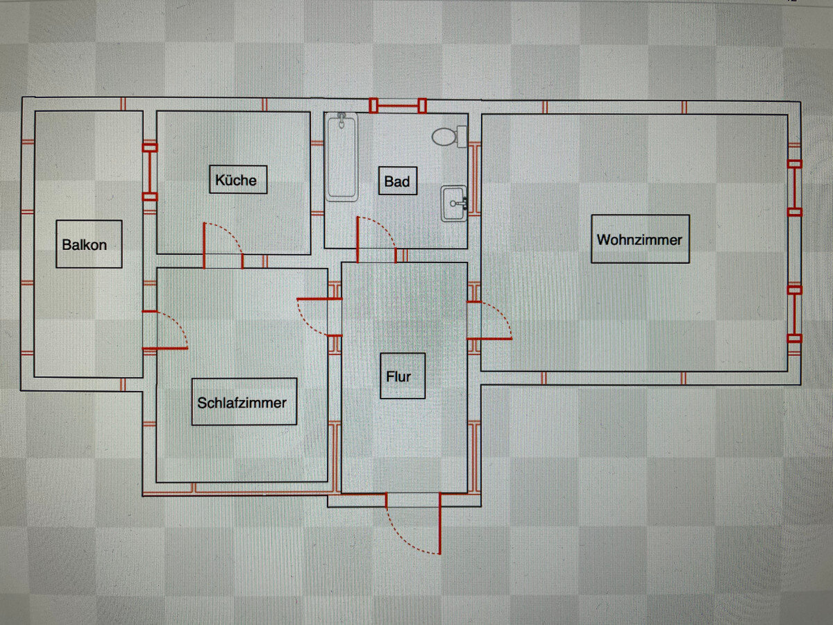 Wohnung zur Miete 300 € 2 Zimmer 50 m²<br/>Wohnfläche EG<br/>Geschoss Chemnitztalstraße 117 Furth 111 Chemnitz / Furth 09114