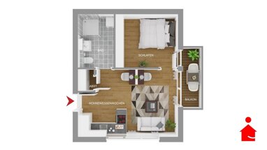 Wohnung zum Kauf 157.700 € 2 Zimmer 39,4 m² Stadt Ibbenbüren 49477