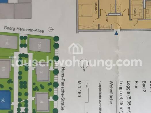 Wohnung zur Miete Tauschwohnung 640 € 4 Zimmer 91 m² 1. Geschoss Bornstedter Feld Potsdam 14469
