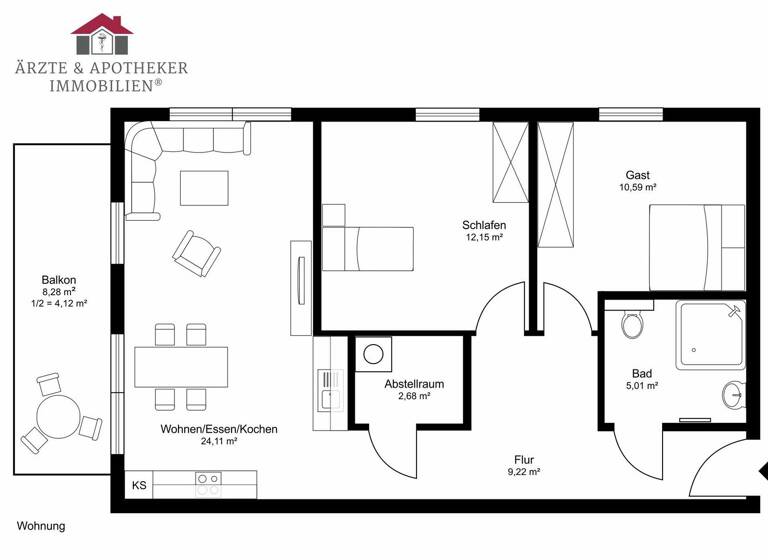 Wohnung zum Kauf 299.000 € 3 Zimmer 73,2 m² Neermoor Moormerland 26802