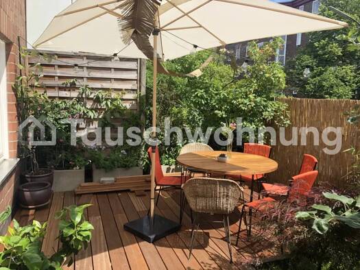 Terrassenwohnung zur Miete Tauschwohnung 1.000 € 2 Zimmer 55 m² 1. Geschoss Winterhude Hamburg 22301