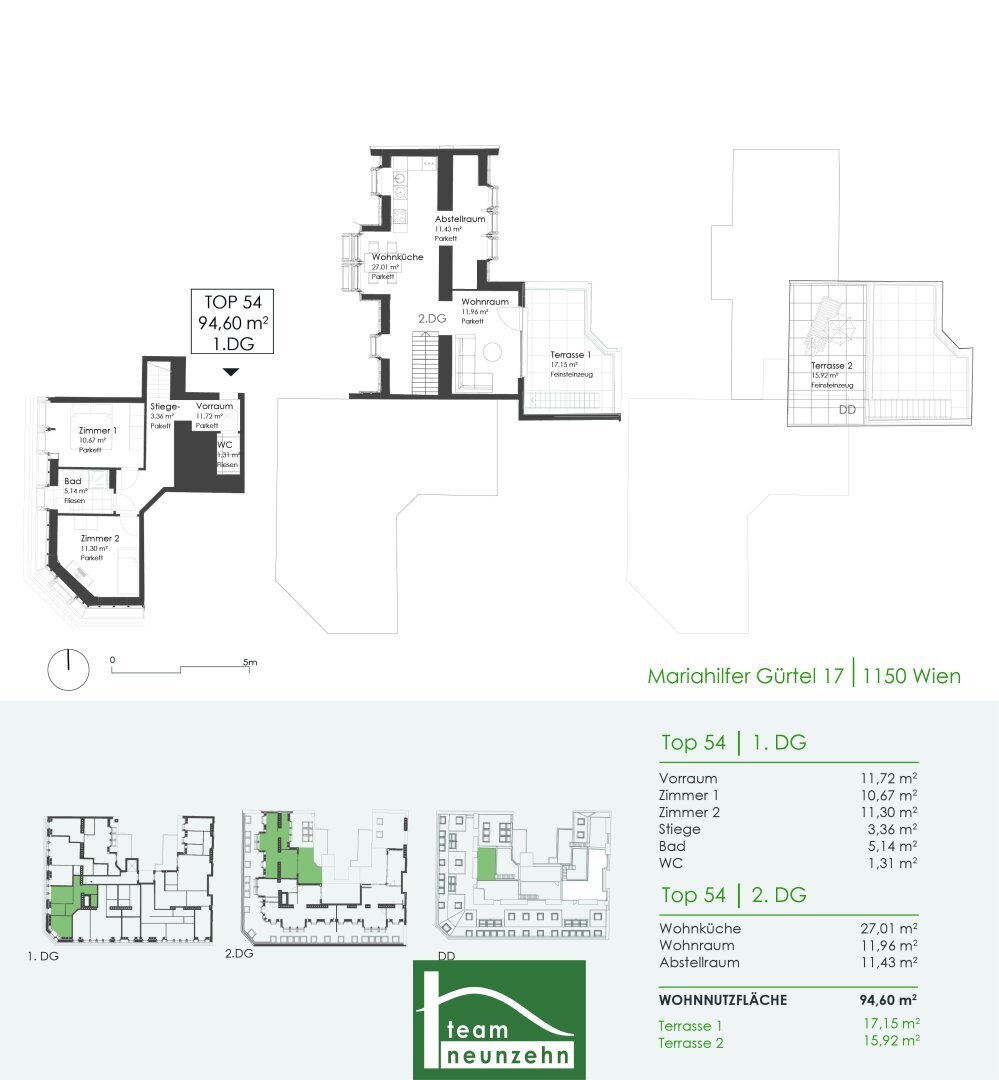 Wohnung zur Miete 1.513 € 3 Zimmer 94,2 m²<br/>Wohnfläche Wien 1060