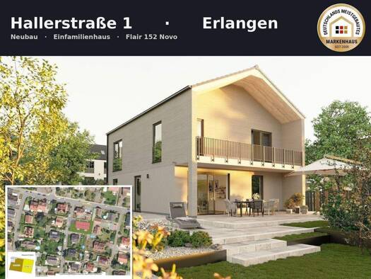 Einfamilienhaus zum Kauf provisionsfrei 1.259.083 € 6 Zimmer 185 m² 548 m² Grundstück Hallerstraße 1 Eltersdorf Erlangen 91058