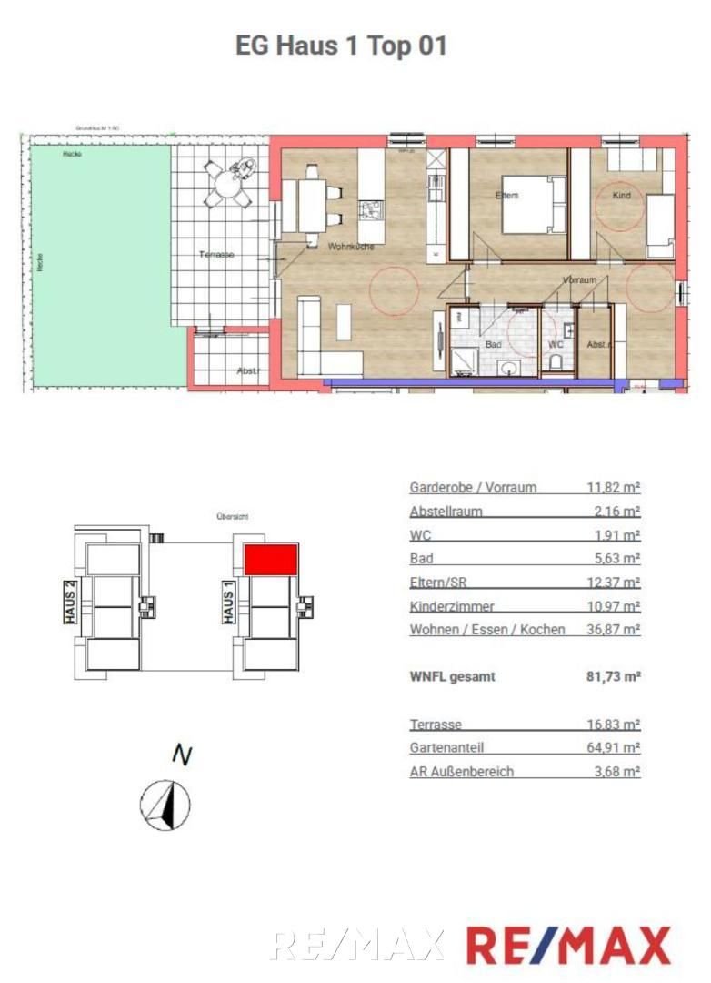 Wohnung zum Kauf 367.184 € 2 Zimmer 81,7 m²<br/>Wohnfläche Haag am Hausruck 4680