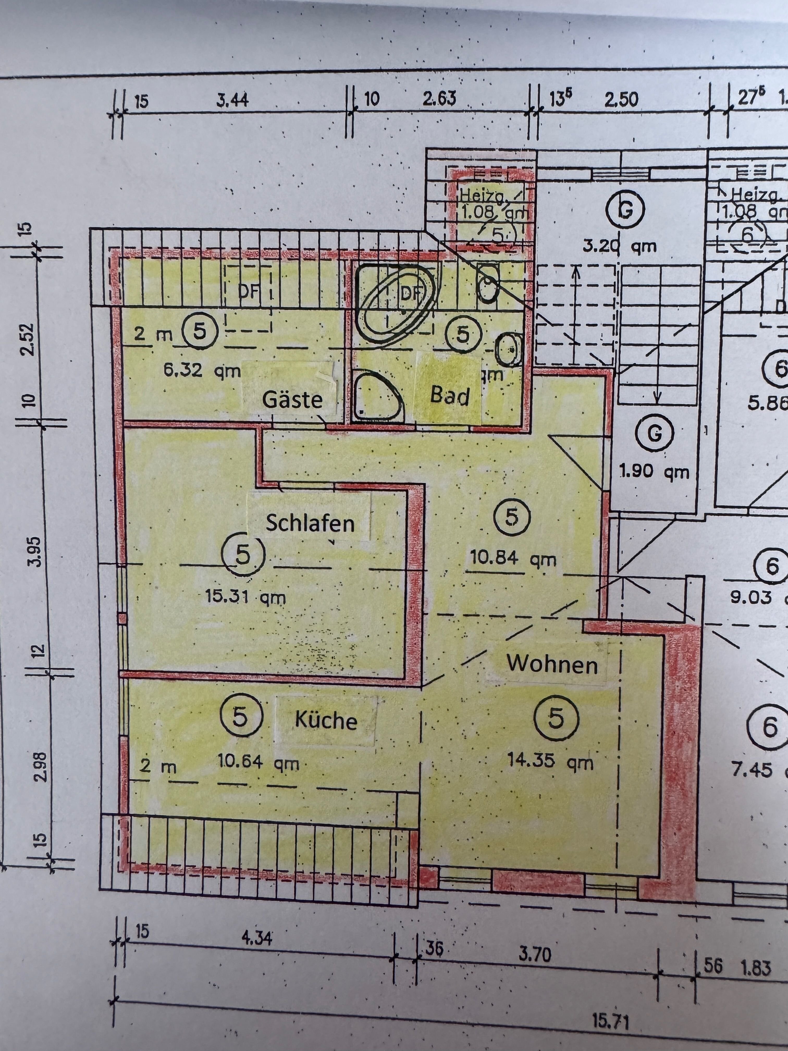 Wohnung zur Miete 445 € 3 Zimmer 63,4 m²<br/>Wohnfläche 2.<br/>Geschoss Reihersgasse Schmalkalden Schmalkalden 98574