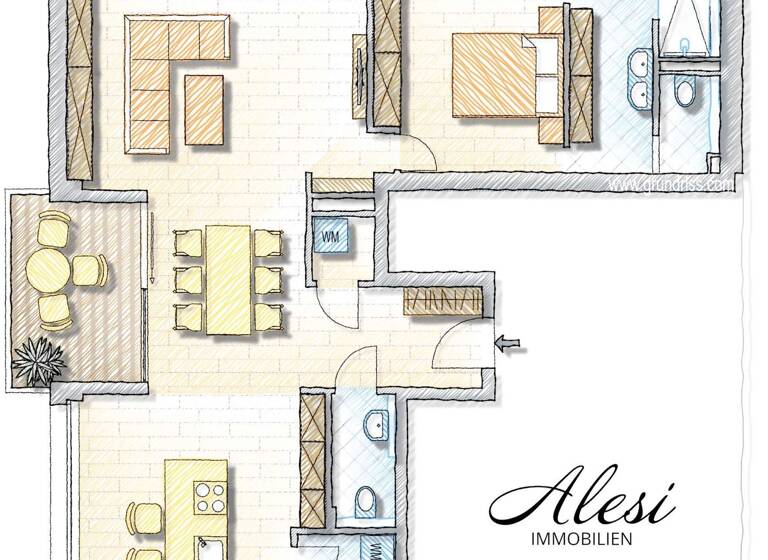 Wohnung zum Kauf 850.000 € 2 Zimmer 97 m² 4. Geschoss Nord Stuttgart 70191