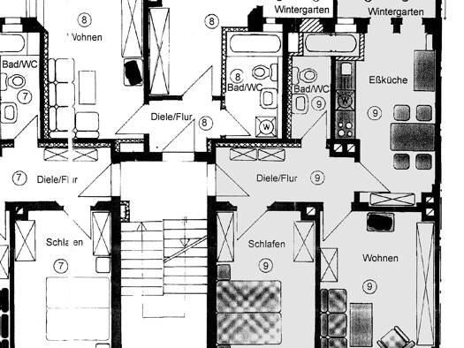 Wohnung zur Miete 300 € 2 Zimmer 56,6 m² 2. Geschoss frei ab sofort Franz-Mehring-Straße 51 Pölbitz Zwickau 08058