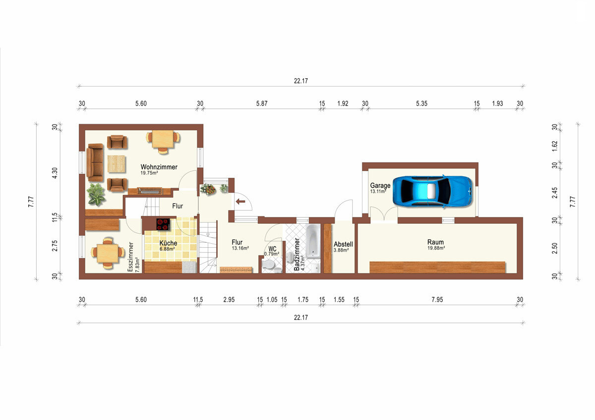 Einfamilienhaus zum Kauf 290.000 € 7 Zimmer 123,4 m²<br/>Wohnfläche 613 m²<br/>Grundstück Kürnbach 75057