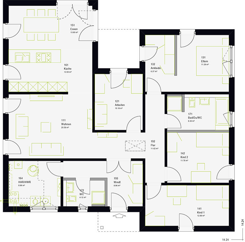 Bungalow zum Kauf provisionsfrei 420.274 € 5 Zimmer 142,5 m²<br/>Wohnfläche 685 m²<br/>Grundstück Silstedt Wernigerode 38855