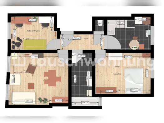 Wohnung zur Miete Tauschwohnung 670 € 3 Zimmer 63 m² 1. Geschoss Eimsbüttel 20359