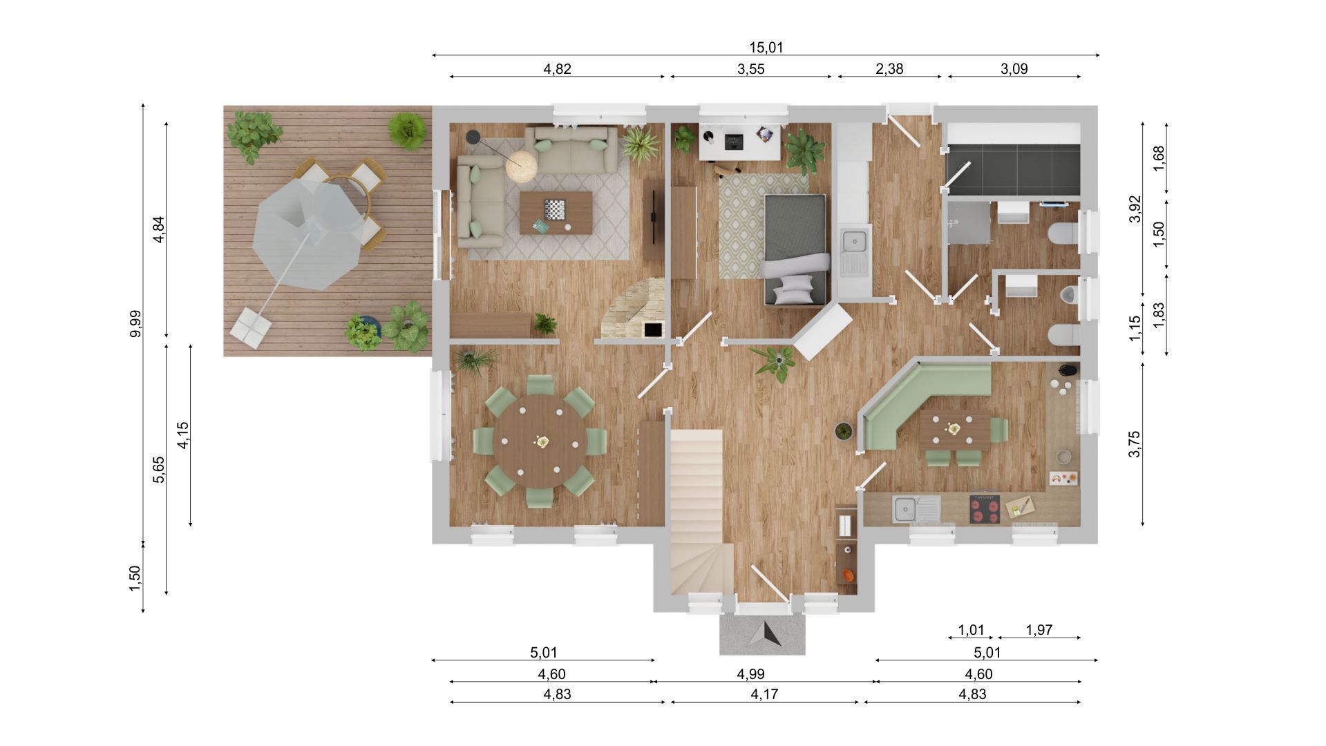 Einfamilienhaus zum Kauf 549.000 € 6 Zimmer 236 m²<br/>Wohnfläche 1.154 m²<br/>Grundstück Tetenhusen 24817