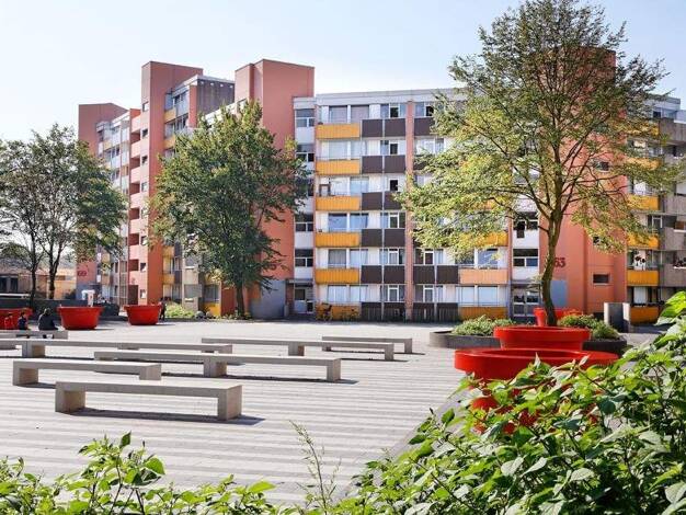 Wohnung zur Miete nur mit Wohnberechtigungsschein 437 € 3 Zimmer 84,8 m² EG frei ab 16.04.2026 Bebelstraße 37 Stadtmitte Oberhausen 46049