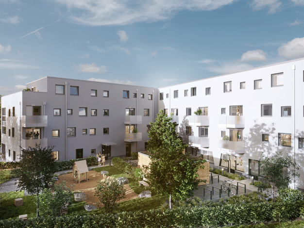 Terrassenwohnung zum Kauf - Erstbezug provisionsfrei als Kapitalanlage geeignet 524.000 € 2 Zimmer 47 m² Karlsfeld 85757