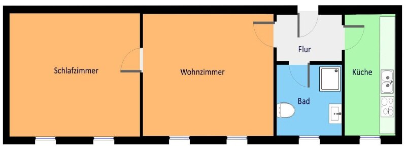 Wohnung zum Kauf 39.000 € 2 Zimmer 56 m²<br/>Wohnfläche Altlommatzsch Lommatzsch 01623