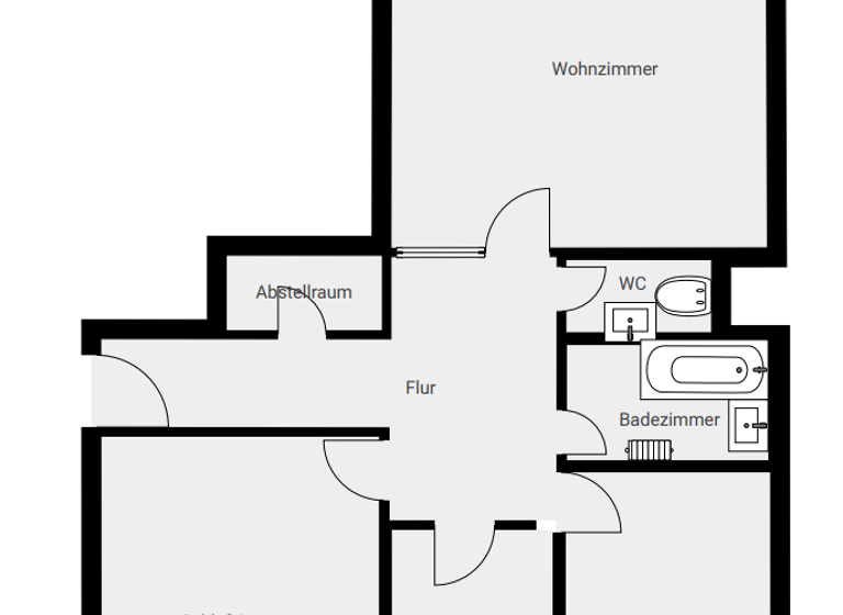 Wohnung zur Miete 783 € 3 Zimmer 78 m² 5. Geschoss frei ab 20.04.2026 Äußere Bayreuther Str. 152 Herrnhütte Nürnberg 90411