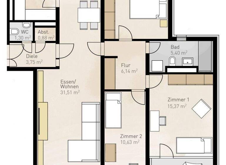 Wohnung zum Kauf 715.000 € 4 Zimmer 107,2 m² 11. Geschoss Moosach München 80993