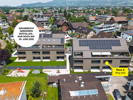 Terrassenwohnung zum Kauf - Erstbezug 375.000 € 2 Zimmer 50,4 m² Ringstraße 19 Feldkirch 6800