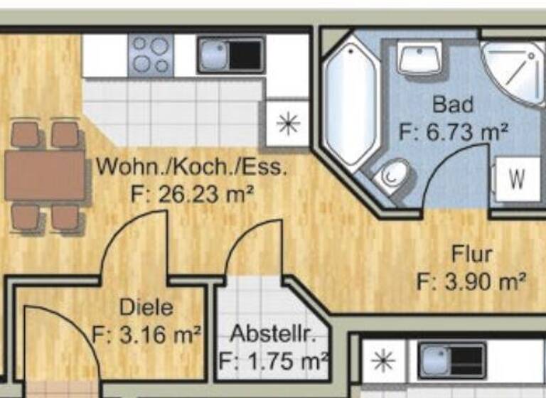 Terrassenwohnung zur Miete 760 € 2 Zimmer 61 m²<br/>Wohnfläche 2.<br/>Geschoss 01.07.2025<br/>Verfügbarkeit Deggendorf Deggendorf 94469