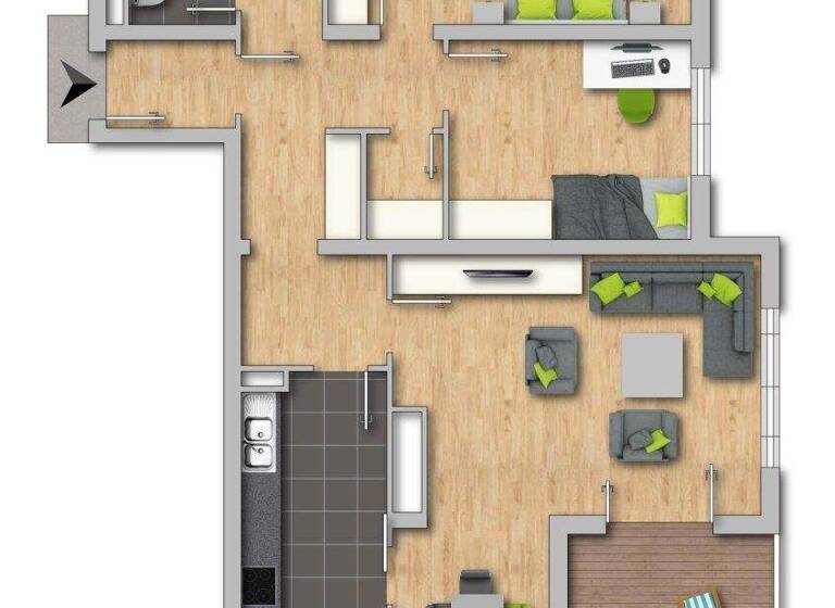 Wohnung zum Kauf 296.000 € 3 Zimmer EG Ohlsdorf 4694