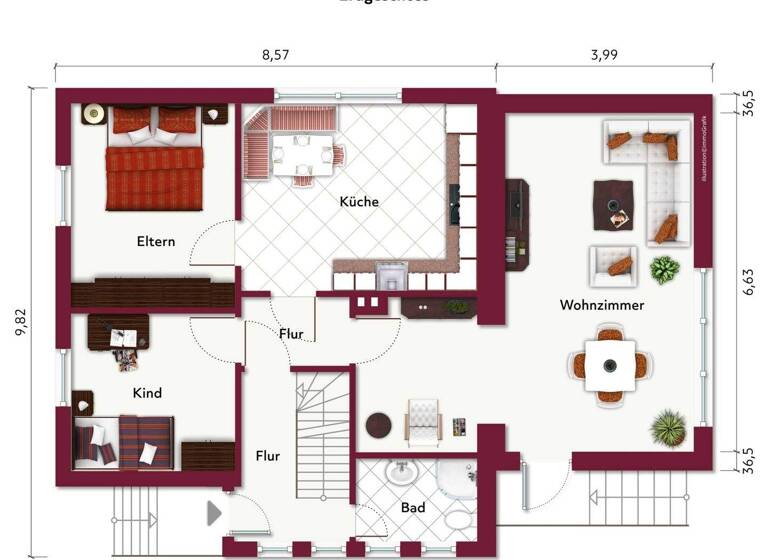 Einfamilienhaus zum Kauf 225.000 € 5 Zimmer 113,4 m² 1.180 m² Grundstück Sande 26452