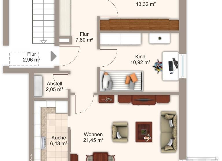 Wohnung zum Kauf 320.000 € 3 Zimmer 72 m²<br/>Wohnfläche Dachgeschoss, 2.<br/>Geschoss Schrobenhausen Schrobenhausen 86529