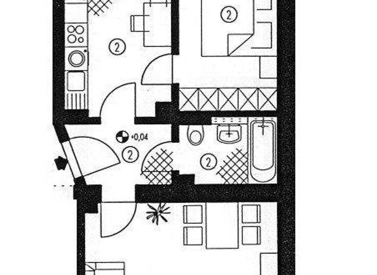 Wohnung zum Kauf 59.000 € 2 Zimmer 54,3 m² frei ab sofort Kolpingstraße 46 Pölbitz Zwickau 08058