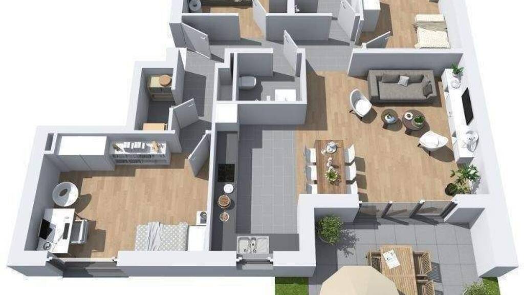 Terrassenwohnung zum Kauf provisionsfrei 669.000 € 4 Zimmer 100 m² 1. Geschoss Biebrich Wiesbaden 65203