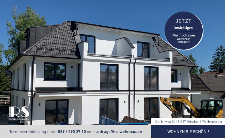 Wohnung zum Kauf - Neubau 1.359.000 € 5 Zimmer 129 m² EG Kranichweg 33 Trudering-Riem München 81827