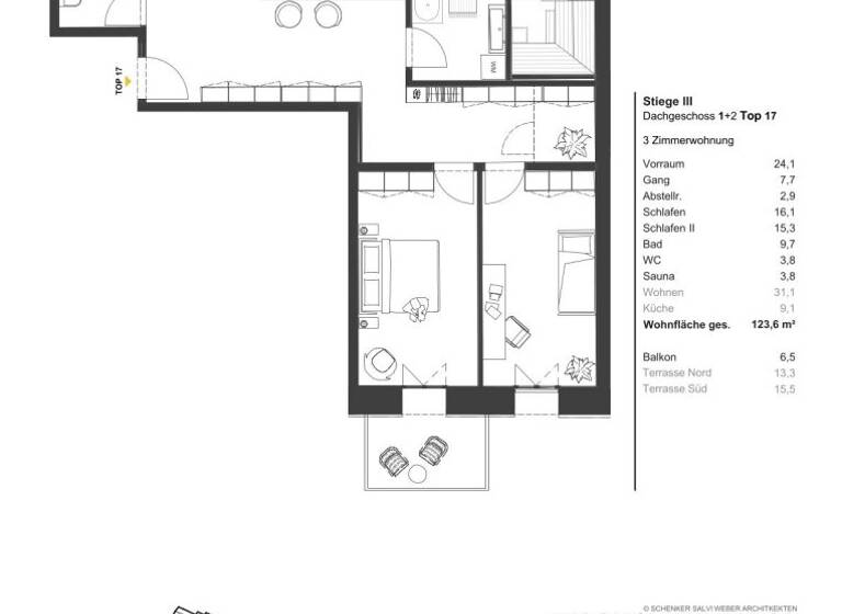 Wohnung zum Kauf - Erstbezug 1.230.500 € 3 Zimmer 123,6 m² Wien 1030