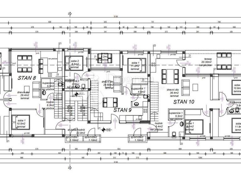 Wohnung zum Kauf 285.000 € 3 Zimmer 83 m² 2. Geschoss Nin
