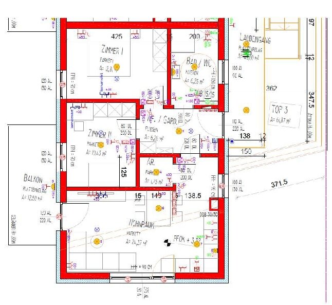 Wohnung zum Kauf 272.200 € 3 Zimmer 61,9 m²<br/>Wohnfläche 1.<br/>Geschoss Köttmannsdorf 9071