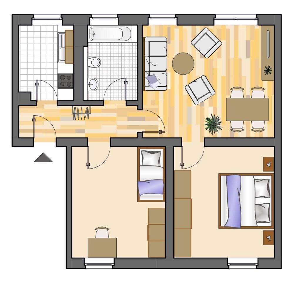 Wohnung zur Miete nur mit Wohnberechtigungsschein 289 € 3,5 Zimmer 58,3 m²<br/>Wohnfläche EG<br/>Geschoss 28.02.2025<br/>Verfügbarkeit Salentinstraße 303 Hochlarmark Recklinghausen 45661