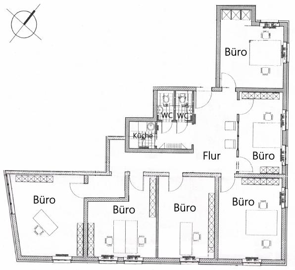 Praxis zur Miete 1.595 € 6 Zimmer Trufanowstraße 2 Zentrum - Nord Leipzig 04105