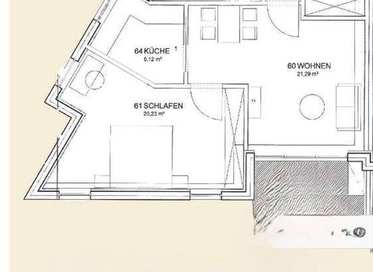 Wohnung zum Kauf 359.000 € 2 Zimmer 68 m² Fischbach Friedrichshafen 88048