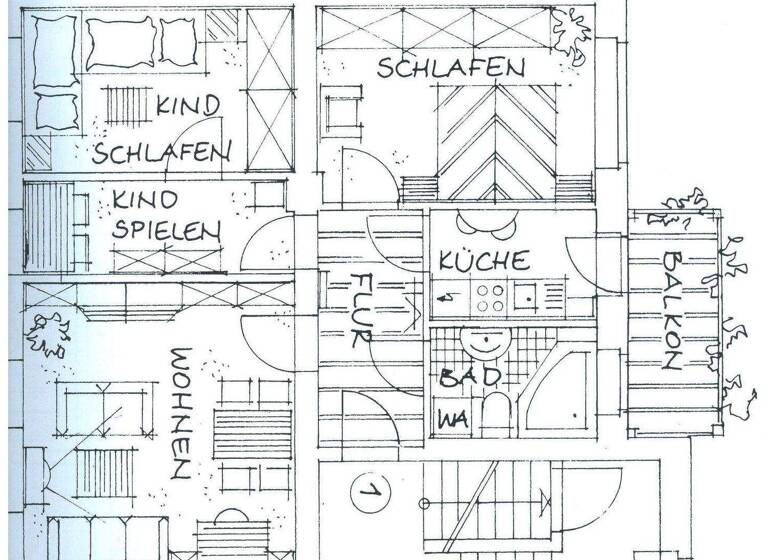 Wohnung zur Miete 372 € 3 Zimmer 71,6 m² frei ab 01.05.2026 Augsburger Straße 27 Bernsdorf Chemnitz 09126