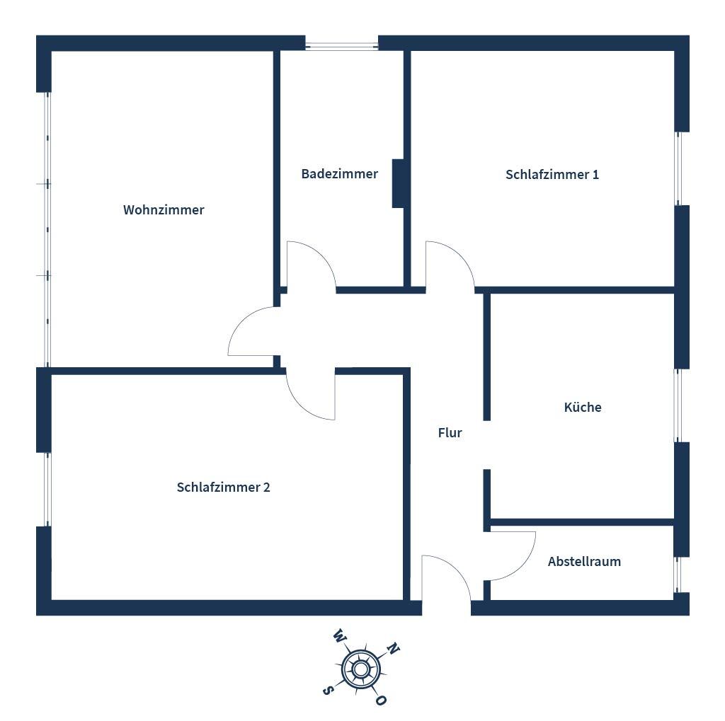 Wohnung zum Kauf 357.000 € 3 Zimmer 72 m²<br/>Wohnfläche 2.<br/>Geschoss Seckbach Frankfurt am Main 60389